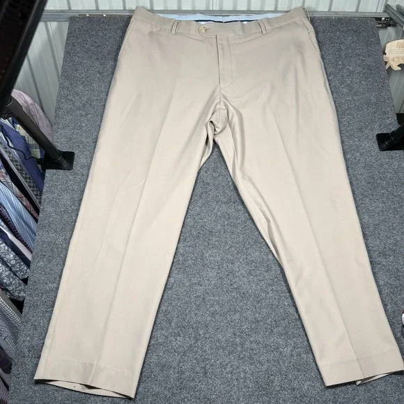 Peter Millar Pants Mens 42x30 Beige Khaki Crown Sport Pocket Golf Casual - Picture 10 of 10